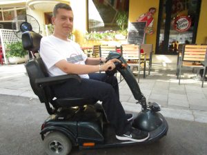 Oude scootmobiel